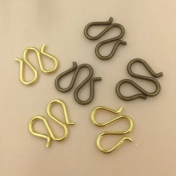 SEA MEW 200 PCS Metal Raw Brass Bronze Clasps Hooks Necklace Bracelet Connectors Clasps For Jewelry Making 11.5*13.5mm 10*11mm
SEA MEW 200 PCS Metal Raw Brass Bronze Clasps Hooks Necklace Bracelet Connectors Clasps For Jewelry Making 11.5*13.5mm 10*11mm
