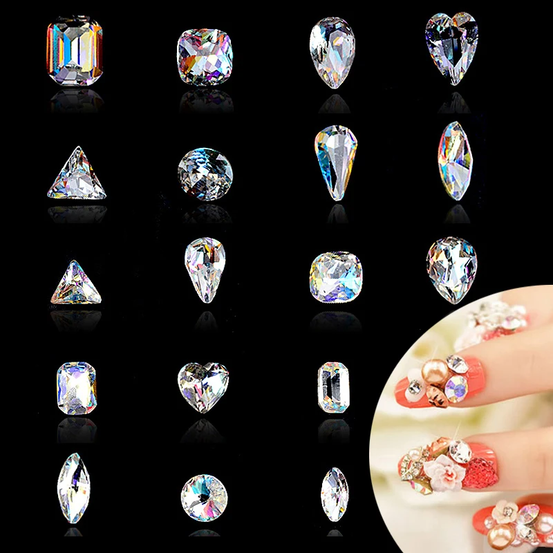5pcs/pack Luxury Diamond Shaped Clear AB Rhinestone 3d Nail Art Decorations DIY Glitter Nail Jewelry Supplies
5pcs/pack Luxury Diamond Shaped Clear AB Rhinestone 3d Nail Art Decorations DIY Glitter Nail Jewelry Supplies