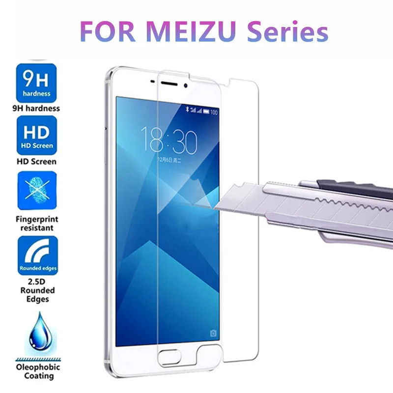 Защитное стекло для meizu u10 glass maisie m5 note m6 m3 5c Pro 5 7 temper закаленное защиты экрана |