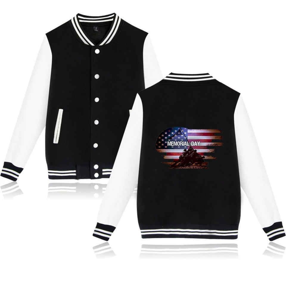 Street tide men's sweatshirt Memorial Day.rar Print baseball jacket fashion men/women casual spring and autumn baseball jacket
Street tide men's sweatshirt Memorial Day.rar Print baseball jacket fashion men/women casual spring and autumn baseball jacket
