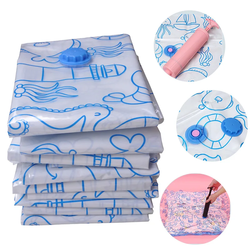 Vacuum Bags Clothes Compression Storage Foldable Closet Wardrobe Organizer Storage Manual Air Pump Travel Save Space For Luggage
Vacuum Bags Clothes Compression Storage Foldable Closet Wardrobe Organizer Storage Manual Air Pump Travel Save Space For Luggage