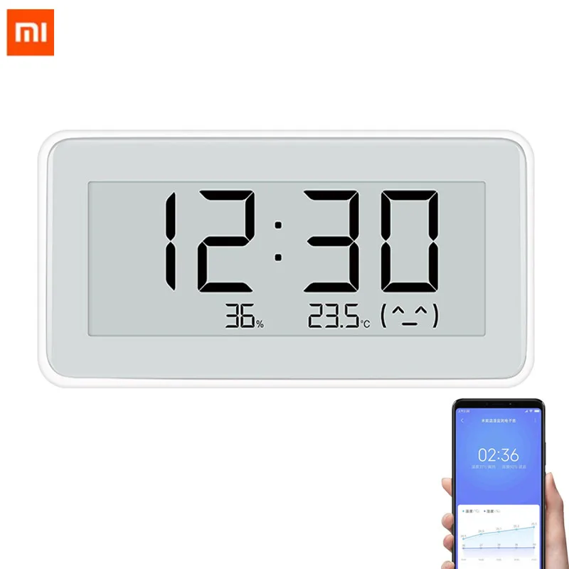 Xiaomi Mijia BT4.0 Wireless Smart Electric Digital clock Indoor&Outdoor Hygrometer Thermometer LCD Temperature Measuring Tools
Xiaomi Mijia BT4.0 Wireless Smart Electric Digital clock Indoor&Outdoor Hygrometer Thermometer LCD Temperature Measuring Tools