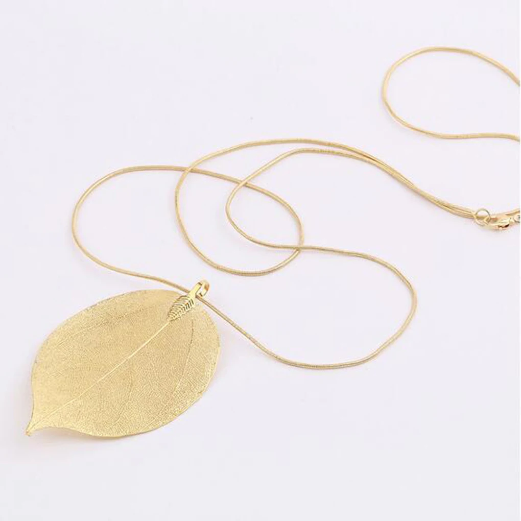 Western Style Natural Leaf Shaped Pendant Chain Gold Plating Collarbone Necklace For Party
Western Style Natural Leaf Shaped Pendant Chain Gold Plating Collarbone Necklace For Party