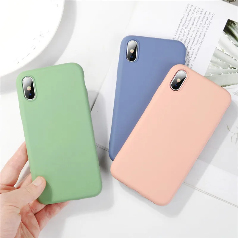 Candy Color Phone Case For iPhone XS Max XR XS X 8 Plus Simple Plain Silicone Cover For iPhone 6 6S 7 Plus Soft TPU Case
Candy Color Phone Case For iPhone XS Max XR XS X 8 Plus Simple Plain Silicone Cover For iPhone 6 6S 7 Plus Soft TPU Case