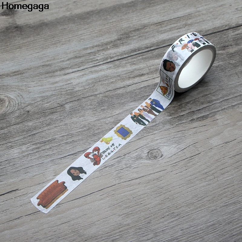 Homegaga Friends tv show Washi tape diy Scrapbooking Craft Adhesive Paper Masking Tape Printed Patterns stickers decals D1957
Homegaga Friends tv show Washi tape diy Scrapbooking Craft Adhesive Paper Masking Tape Printed Patterns stickers decals D1957