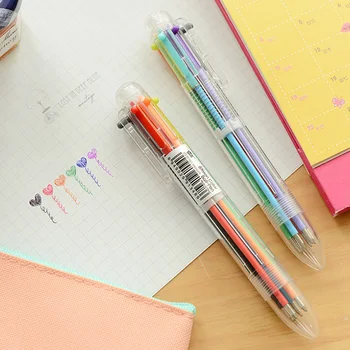 1PCS Colorful 6 In 1 Ballpoint Pen 0.5mm Creative Novelty Multicolor Pens School Stationary Kids Gift Home Office Supplies
1PCS Colorful 6 In 1 Ballpoint Pen 0.5mm Creative Novelty Multicolor Pens School Stationary Kids Gift Home Office Supplies