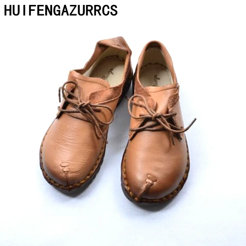 Фото HUIFENGAZURRCS-2019 Новинка Весенняя обувь для отдыха с мягкой подошвой Обувь ручной