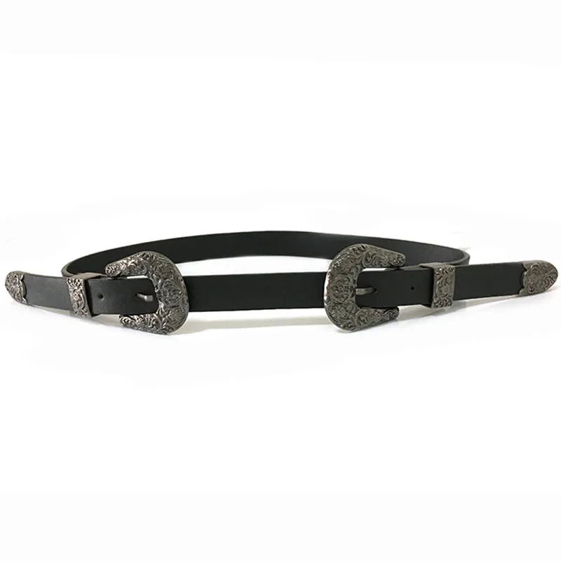 Seabigtoo Retro Double Metal Buckle Belts for women female Carved PU Leather Pin Belts Designer brand Jeans Belt For Women
Seabigtoo Retro Double Metal Buckle Belts for women female Carved PU Leather Pin Belts Designer brand Jeans Belt For Women