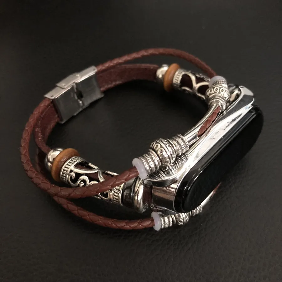 For Xiaomi Mi Band 4 Strap Retro Leather Wristband Strap with Metal Case for Mi Band 4 Smart Accessories
For Xiaomi Mi Band 4 Strap Retro Leather Wristband Strap with Metal Case for Mi Band 4 Smart Accessories