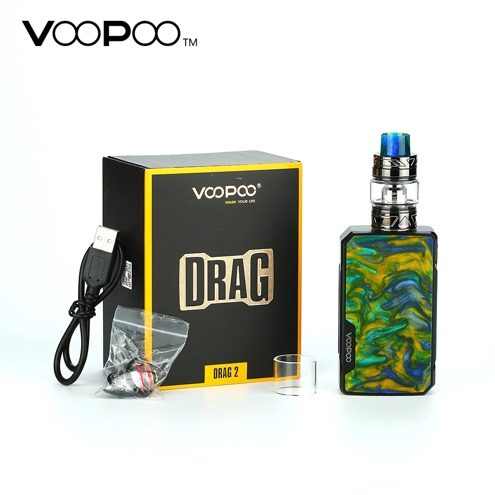 100% Original VOOPOO Drag 2 177W TC Kit W/5ml/2ml UFORCE T2 Atomizer 177W Max Output Uforce U2 & N3 Coils Vs Drag 157W&Drag Mini
100% Original VOOPOO Drag 2 177W TC Kit W/5ml/2ml UFORCE T2 Atomizer 177W Max Output Uforce U2 & N3 Coils Vs Drag 157W&Drag Mini