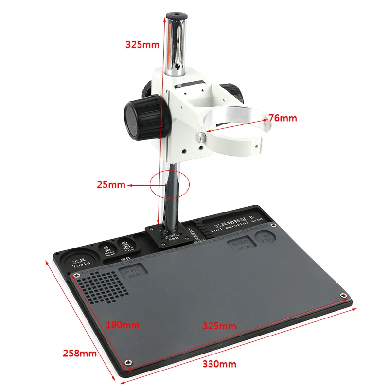 Multifunction Aluminum Alloy BGA Phone Soldering Pad PCB Repair Stereo Microscope Adjustable Boom Table Working Stand Holder
Multifunction Aluminum Alloy BGA Phone Soldering Pad PCB Repair Stereo Microscope Adjustable Boom Table Working Stand Holder