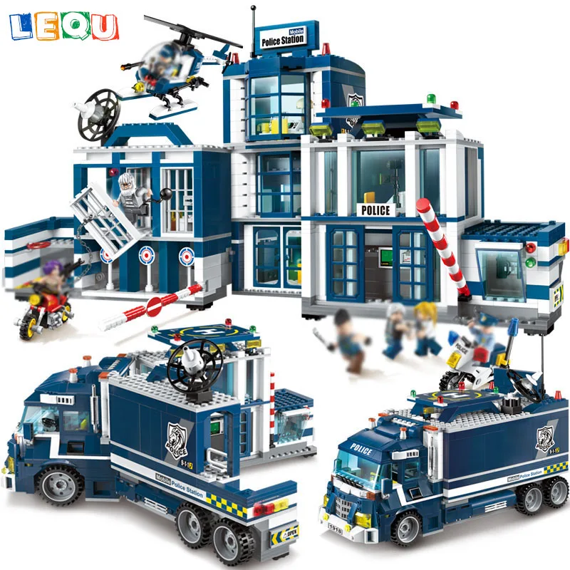 2 In 1 Police Battle Force City Building Blocks Mobile Police Station Helicopter Car Prison Model Brick Education Toy LegoINGlys
2 In 1 Police Battle Force City Building Blocks Mobile Police Station Helicopter Car Prison Model Brick Education Toy LegoINGlys