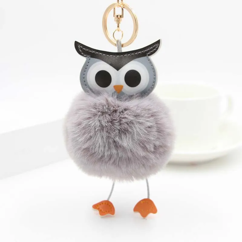 Owl Keychain Flurry Plush Keyring Leather Bird Animal Bag Pendant for Key Car Key Chain llavero pompon porte clef Women Jewelry
Owl Keychain Flurry Plush Keyring Leather Bird Animal Bag Pendant for Key Car Key Chain llavero pompon porte clef Women Jewelry