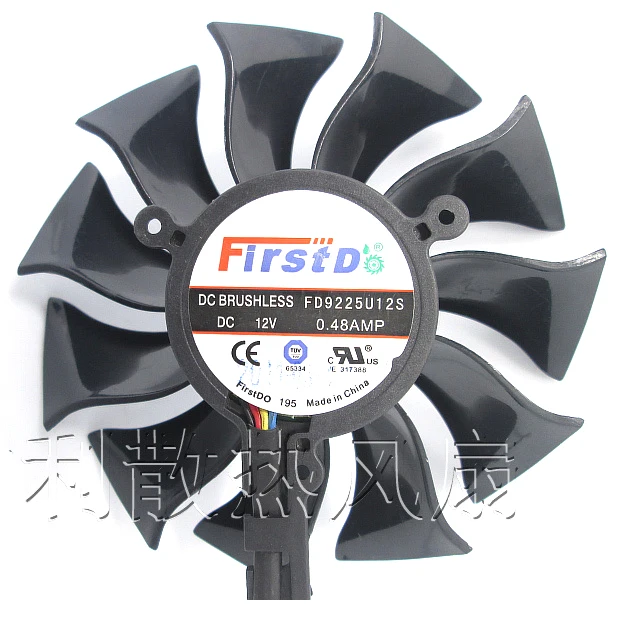 85mm Firstd FD9225U12S DC 12 V 0.48A 4Pin Lufter Ersatz Fur Sapphire HD5830 HD6870 6790 Graphics Grafikkarte Fan
85mm Firstd FD9225U12S DC 12 V 0.48A 4Pin Lufter Ersatz Fur Sapphire HD5830 HD6870 6790 Graphics Grafikkarte Fan