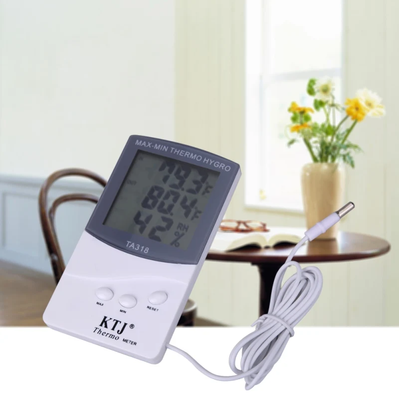 Indoor Outdoor Digital LCD Thermometer Hygrometer Humidity Meter Thermometer Hygrometer Weather Station Temperature Instruments
Indoor Outdoor Digital LCD Thermometer Hygrometer Humidity Meter Thermometer Hygrometer Weather Station Temperature Instruments