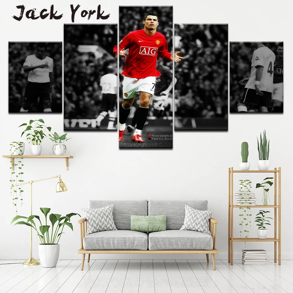 Canvas Painting Cristiano Ronaldo Football Soccer Star 5 Pieces Wall Art Painting Modular Wallpapers Poster Print Home Decor
Canvas Painting Cristiano Ronaldo Football Soccer Star 5 Pieces Wall Art Painting Modular Wallpapers Poster Print Home Decor