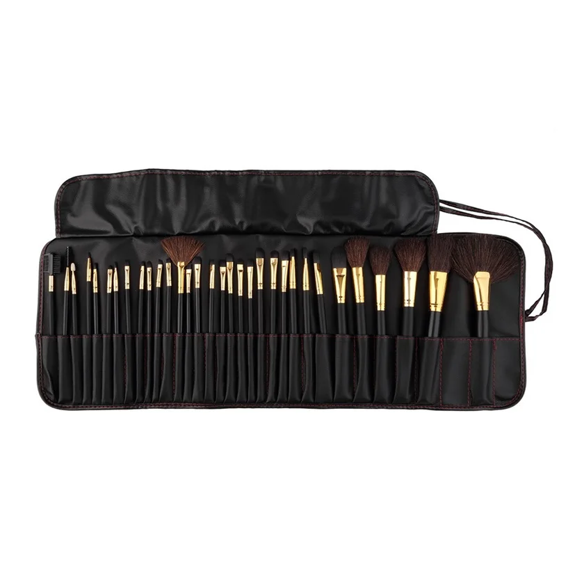 32 pcs/set Professional High Quality Cosmetics Makeup Brushes Set Kit Powder Foundation Make Up Brush With Leather Case
32 pcs/set Professional High Quality Cosmetics Makeup Brushes Set Kit Powder Foundation Make Up Brush With Leather Case