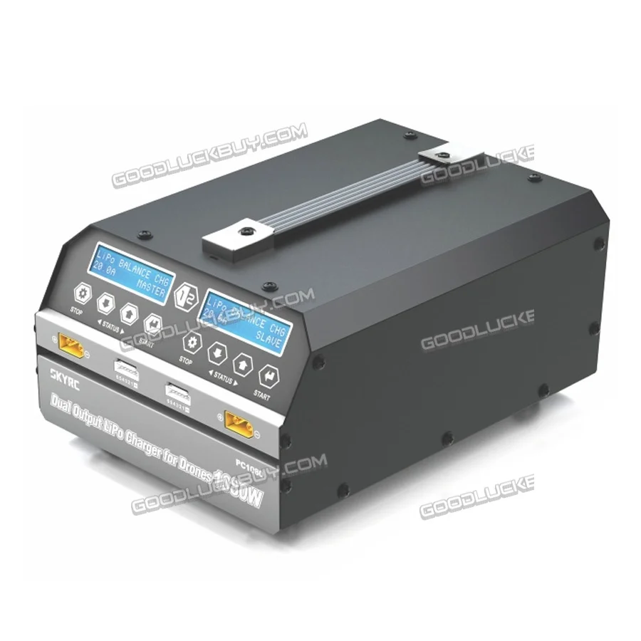 SKYRC PC1080 Dual Channel Charger 1080W 20A Lithium Battery Charger for Plant Protection UAV Drone
SKYRC PC1080 Dual Channel Charger 1080W 20A Lithium Battery Charger for Plant Protection UAV Drone