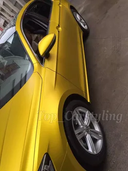 Gold Matte Chrome vinyl film yellow metallic matte chrome vinyl wrap car wrapping sticker with Air Free Bubble 1.52x20m/roll
Gold Matte Chrome vinyl film yellow metallic matte chrome vinyl wrap car wrapping sticker with Air Free Bubble 1.52x20m/roll