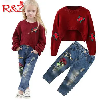 R&Z Baby Girls Clothing 2019 Cotton New Spring Long Sleeve O-neck T-shirt Rose Print Jeans Kids Children Clothes
R&Z Baby Girls Clothing 2019 Cotton New Spring Long Sleeve O-neck T-shirt Rose Print Jeans Kids Children Clothes