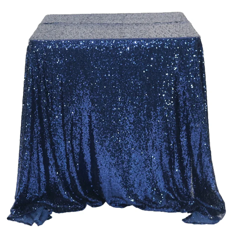 High Quality Navy Blue Glitter Embroidered Sequin TableCloth For Out Door Events Table Decoration Rectangular TableCovers
High Quality Navy Blue Glitter Embroidered Sequin TableCloth For Out Door Events Table Decoration Rectangular TableCovers