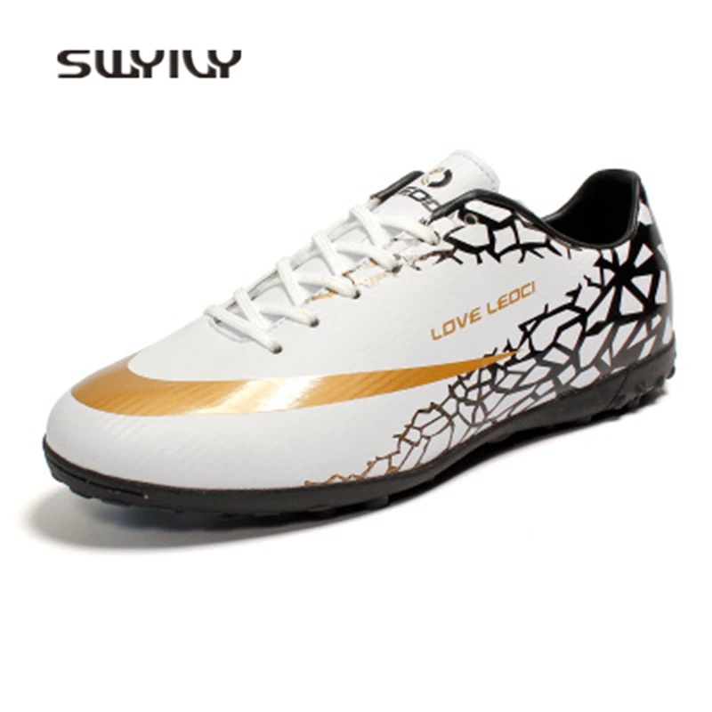 SWYIVE Men Soccer Shoes Anti-slip Hard-wearing Unisex Shoes 2018 Breathable Spikes And Broken Nails Male And Female Sneakers