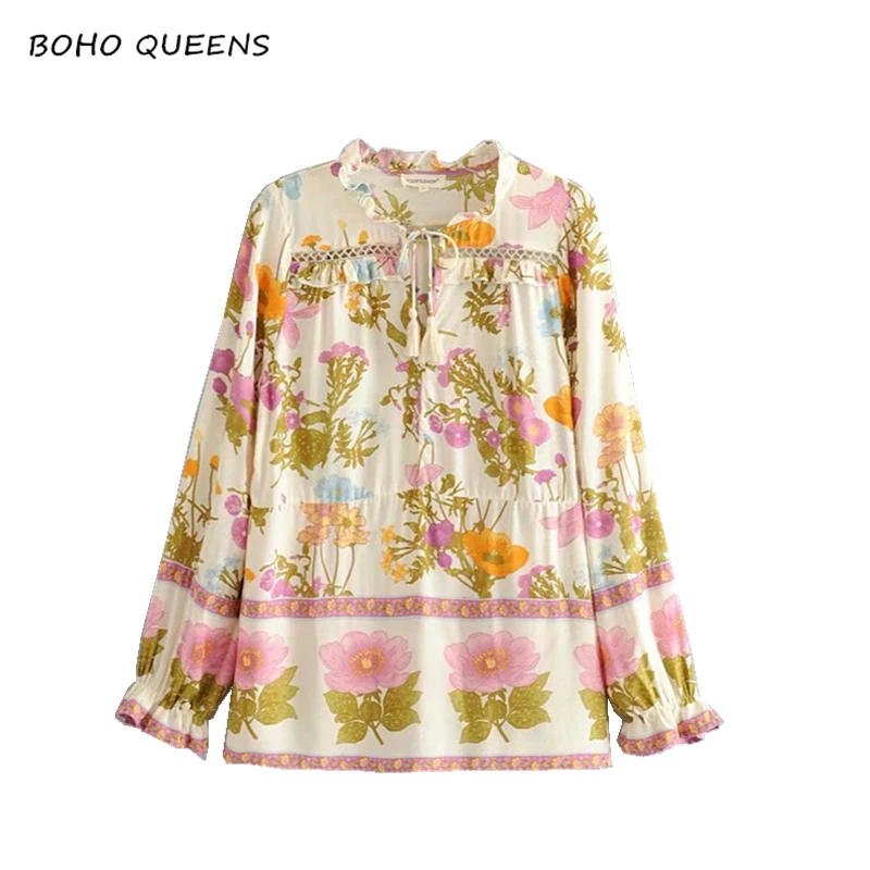 Vintage chic women rayon beach floral print bohemian blouse shirt ladies v-neck flare sleeve lace-up loose Boho shirts blusa
Vintage chic women rayon beach floral print bohemian blouse shirt ladies v-neck flare sleeve lace-up loose Boho shirts blusa