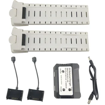 2PCS 7.4V 2800mah lithium battery with 2 in 1 charger for HS700 HS700D quadcopter Remote drone accessories white battery
2PCS 7.4V 2800mah lithium battery with 2 in 1 charger for HS700 HS700D quadcopter Remote drone accessories white battery
