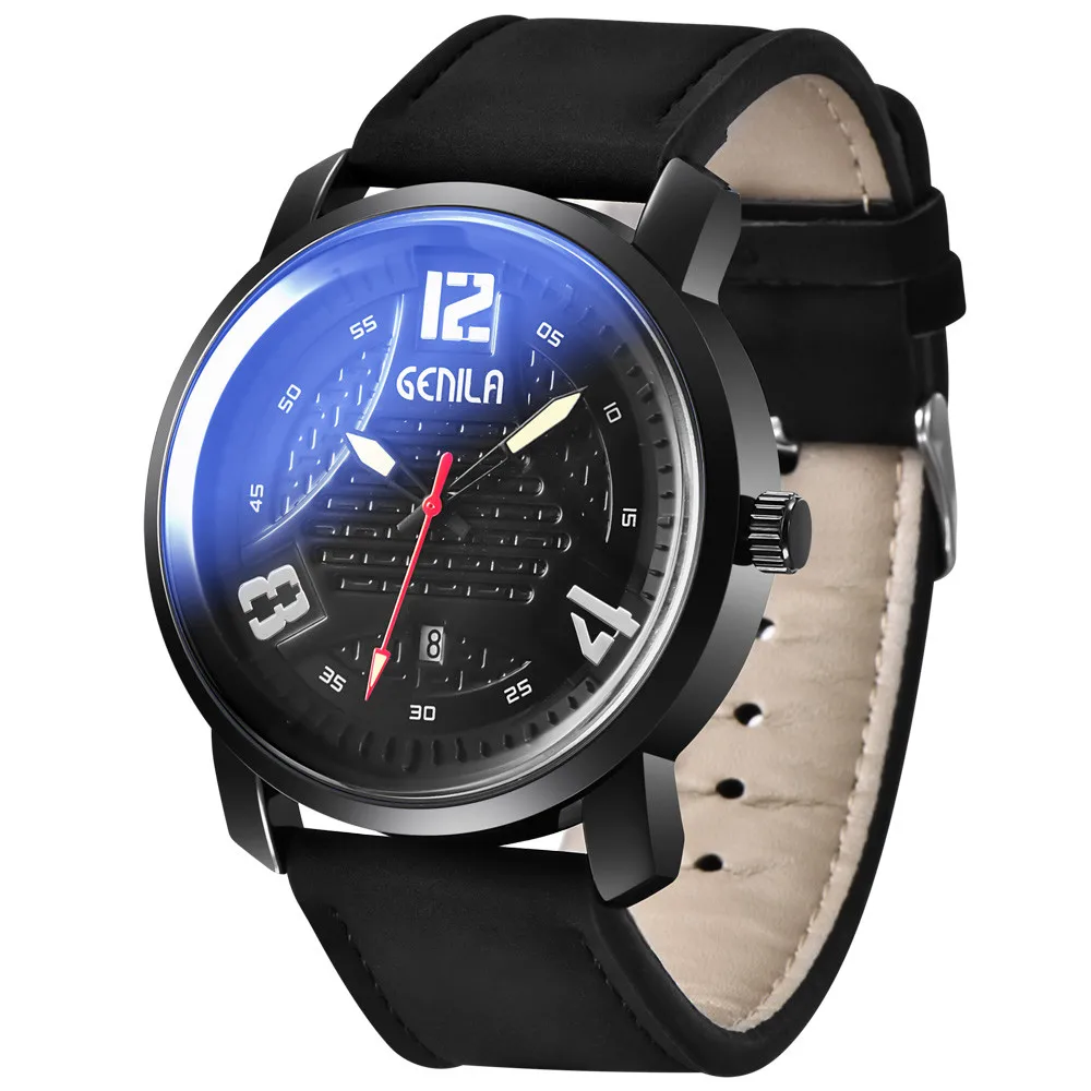 Military Leather Waterproof Date Quartz Analog Army Men's Quartz Wrist Watches Mens Watches Top Brand Luxury Erkek Saat Creative
Military Leather Waterproof Date Quartz Analog Army Men's Quartz Wrist Watches Mens Watches Top Brand Luxury Erkek Saat Creative