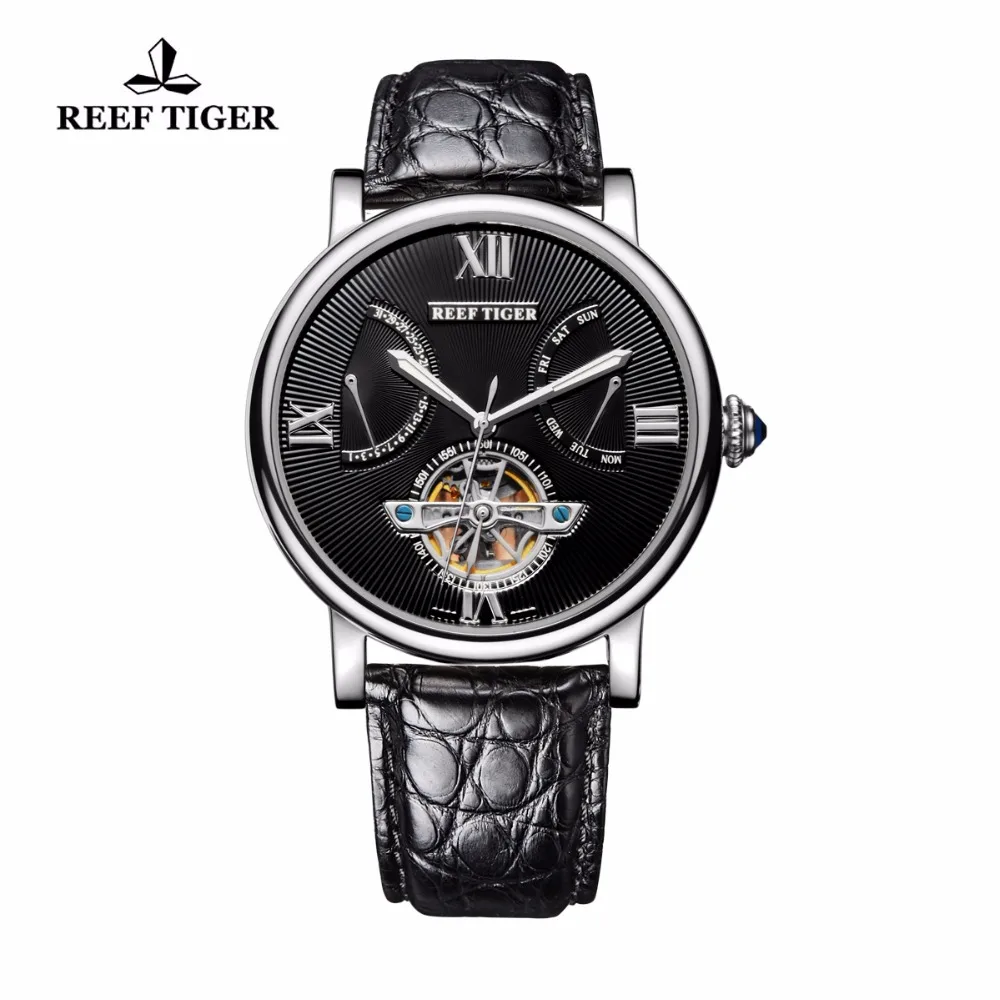 Reef Tiger/RT Tourbillon Automatic Watches with Date Day Steel Alligator Strap Designer Casual Watch for Men RGA191
Reef Tiger/RT Tourbillon Automatic Watches with Date Day Steel Alligator Strap Designer Casual Watch for Men RGA191