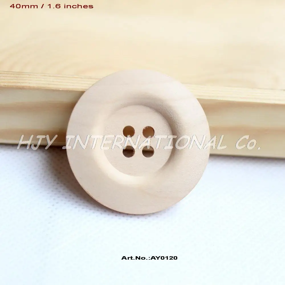 (20pcs/lot) 40mm 4 Holes Natural Blank Wooden Button Bulk Sewing Buttons On Hat Scarf Scrapbook -AY0120
(20pcs/lot) 40mm 4 Holes Natural Blank Wooden Button Bulk Sewing Buttons On Hat Scarf Scrapbook -AY0120