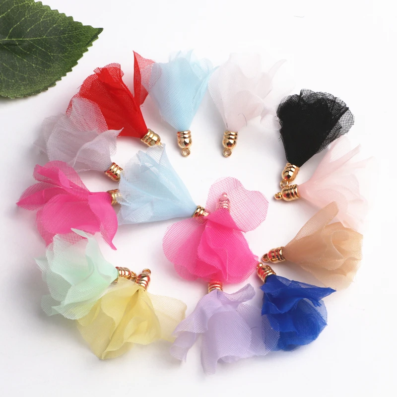 100pcs Colorful 40mm Satin Flower Pendant Tassels Diy Earrings Bow Craft Wedding Party Decoration DIY Supplies Accessories
100pcs Colorful 40mm Satin Flower Pendant Tassels Diy Earrings Bow Craft Wedding Party Decoration DIY Supplies Accessories
