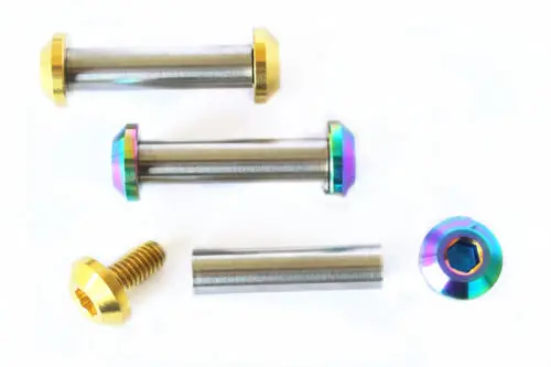 1*set Fasteners Rear Shock Absorbers Titanium Ti Nuts Flange Bolts JP8/JXP/FA073
1*set Fasteners Rear Shock Absorbers Titanium Ti Nuts Flange Bolts JP8/JXP/FA073