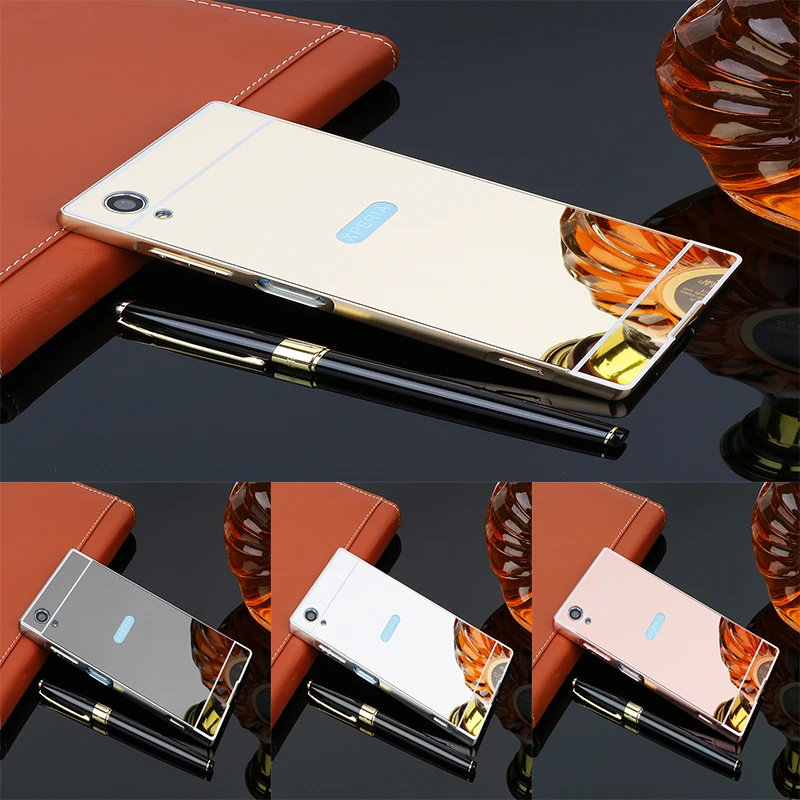 Luxury Rose Gold Mirror Cases For Sony Xperia xa1 plus Alumimum Metal Frame shell Back Cover for Sony Xperia XA 1 Plus
Luxury Rose Gold Mirror Cases For Sony Xperia xa1 plus Alumimum Metal Frame shell Back Cover for Sony Xperia XA 1 Plus