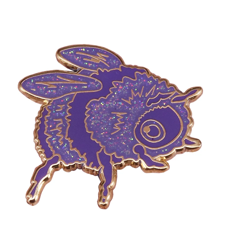 Purple bee hard enamel pin fantasy glitter brooch cute honeybee badge kids gift coat backpack accessory
Purple bee hard enamel pin fantasy glitter brooch cute honeybee badge kids gift coat backpack accessory