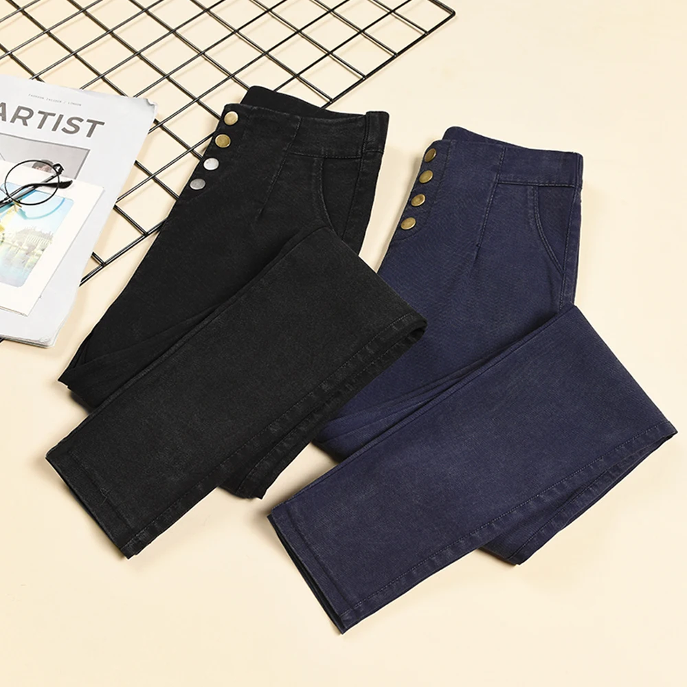 2019 new women's high waist stretch pants trousers plus size skinny pencil pants elegant breasted casual outwear leggings
2019 new women's high waist stretch pants trousers plus size skinny pencil pants elegant breasted casual outwear leggings