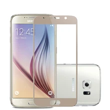 Colorful Tempered Glass 0.3mm 9H for Samsung Galaxy Note 3 4 5 Silk-screen Full Screen Protector Film S3 S4 S5 S6 A7