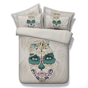 Fashion Personality Skull Series Colorful Flower Duvet Covers 3/4PC Bedding Sets Twin/King/Queen/Super King Size Hot
Fashion Personality Skull Series Colorful Flower Duvet Covers 3/4PC Bedding Sets Twin/King/Queen/Super King Size Hot