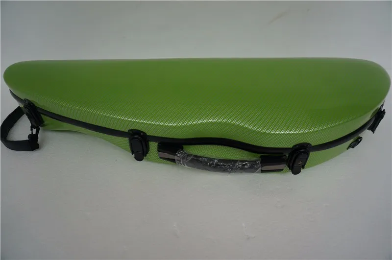 4/4 New violin Case carbon fibre Light Strong Have a violin case straps Chinese style green 1#