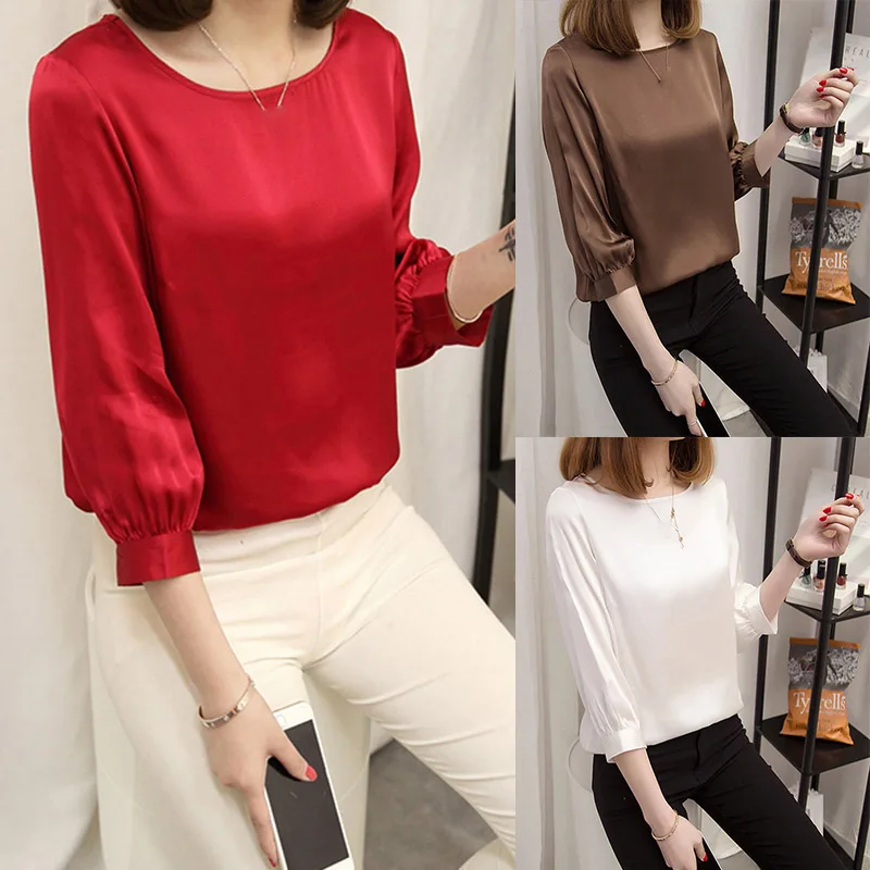 Women Solid Color Tops Round Neck 3/4 Sleeves Loose Pullover Tops for Spring IK88
Women Solid Color Tops Round Neck 3/4 Sleeves Loose Pullover Tops for Spring IK88