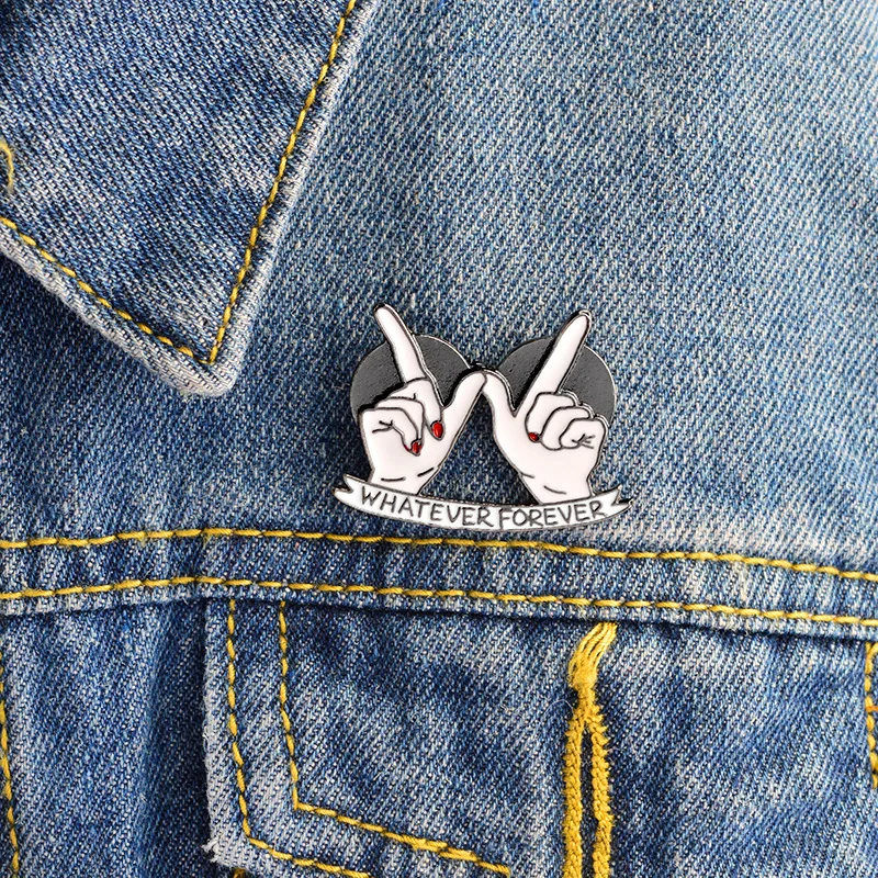 1 PC Metal Brooches Whatever Forvevr Finger Brooch Badges for Clothing Icons on The Backpack Alloy Badge
1 PC Metal Brooches Whatever Forvevr Finger Brooch Badges for Clothing Icons on The Backpack Alloy Badge