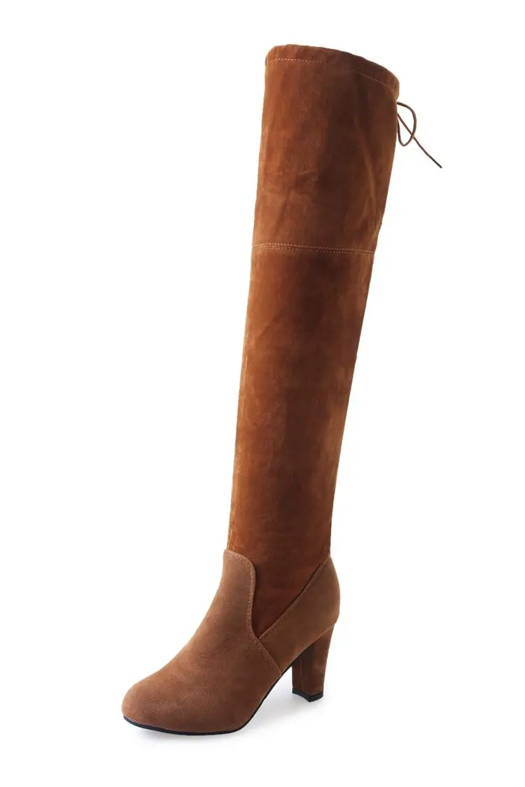 2018 New Flock Leather Women Over The Knee Boots Lace Up Sexy High Heels Autumn Woman Shoes Winter Women Boots Size 34-43
2018 New Flock Leather Women Over The Knee Boots Lace Up Sexy High Heels Autumn Woman Shoes Winter Women Boots Size 34-43