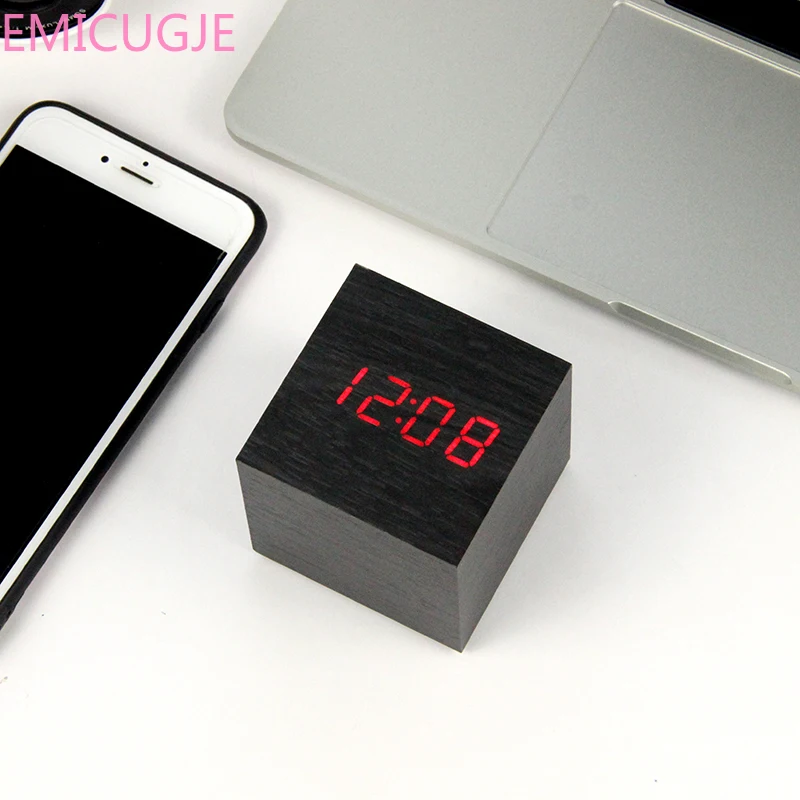 Electronic Desktop USB/AAA Powered Clocks Table Decor LED Wooden Alarm Clock Watch Table Voice Control Digital Wood Despertador
Electronic Desktop USB/AAA Powered Clocks Table Decor LED Wooden Alarm Clock Watch Table Voice Control Digital Wood Despertador