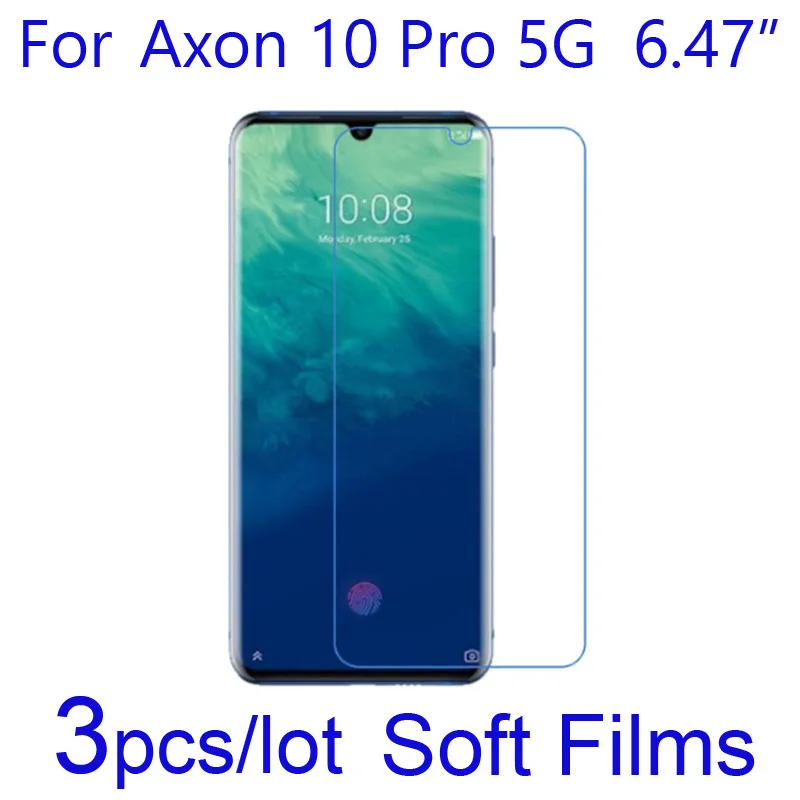 3 шт./лот Защитные пленки для экрана телефона ZTE Axon 10 Pro 10Pro 5G A2020 LCD мягкая