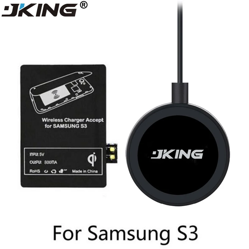 JKING 1Set QI Wireless Charging Pad with Receptor Receiver Coil For Samsung Galaxy S3 I9300
JKING 1Set QI Wireless Charging Pad with Receptor Receiver Coil For Samsung Galaxy S3 I9300