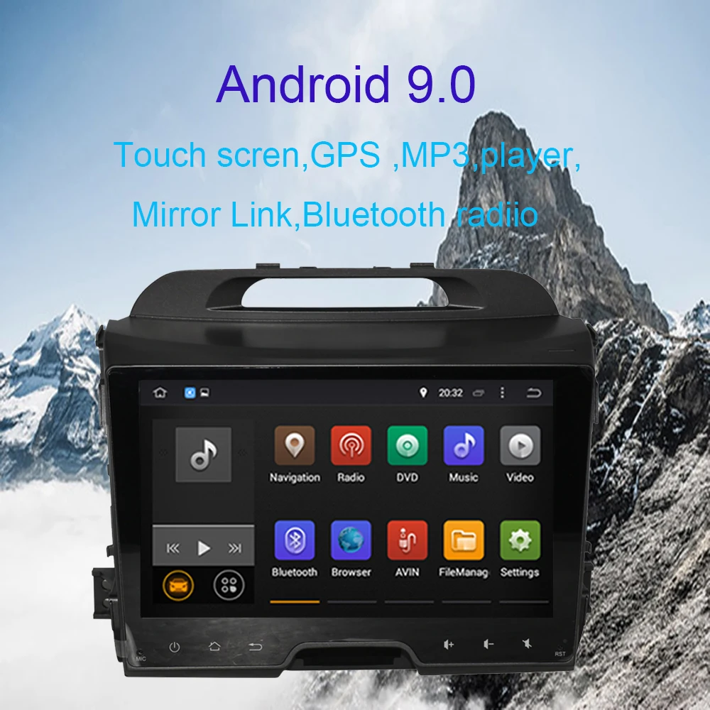 Excellent Android 9.0 Car multimedia player for KIA SPORTAGE 2010-2015 4G+64G Radio Tape recorder Car Stereo Screen Radio GPS Navigation 0 Excellent Android 9.0 Car multimedia player for KIA SPORTAGE 2010-2015 4G+64G Radio Tape recorder Car Stereo Screen Radio GPS Navigation 0