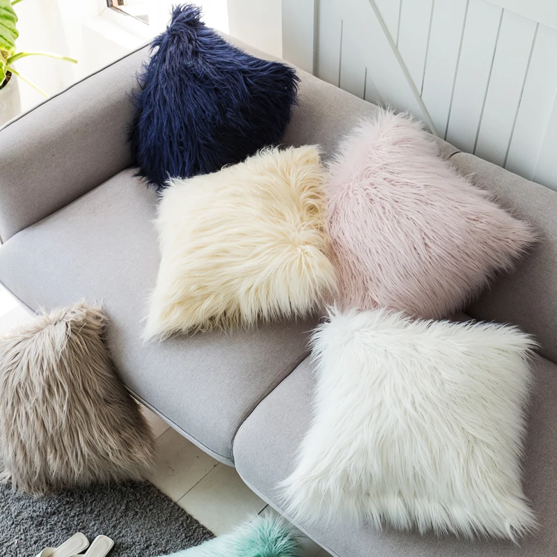 18 inch Luxury Faux Fur Throw Pillow Case Cushion Cover White Navy Ivory for Sofa Bedroom car Soft 45x45cm Home Decorative
18 inch Luxury Faux Fur Throw Pillow Case Cushion Cover White Navy Ivory for Sofa Bedroom car Soft 45x45cm Home Decorative