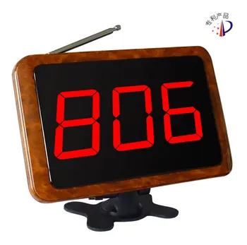 Free shipping!3 digits Screen display receiver, customer service, wireless waiter call system, wood color cafe/repast call bell
Free shipping!3 digits Screen display receiver, customer service, wireless waiter call system, wood color cafe/repast call bell