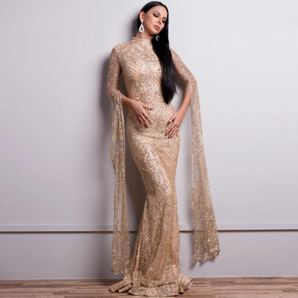 Top Quality Full O-Neck Elegant Celebrity Sequined Floor-Length Women Bodycon Dress Evening Party Spring 2019 Wholesale
Top Quality Full O-Neck Elegant Celebrity Sequined Floor-Length Women Bodycon Dress Evening Party Spring 2019 Wholesale