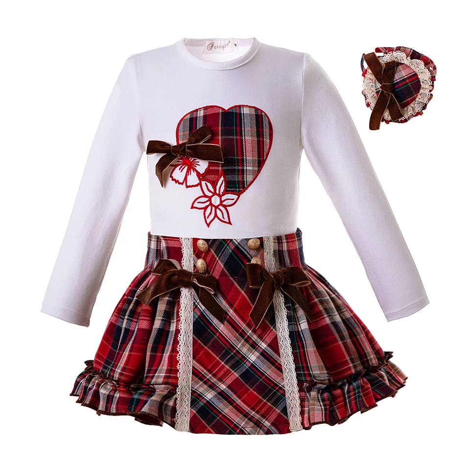 Pettigirl New Arrival Girls Clothing Set With Headwear Long Sleeve Top+Plaid Skirt Kids Outfits G-DMCS107-C62
Pettigirl New Arrival Girls Clothing Set With Headwear Long Sleeve Top+Plaid Skirt Kids Outfits G-DMCS107-C62